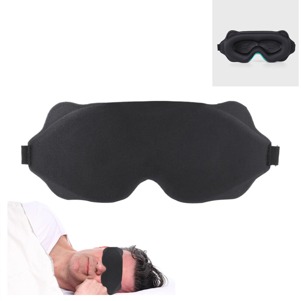 Light 3D Contoured Blackout Eye Mask Zero Eye Pressure Blocking Eyelash Friendly Breathable
