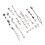 Dreadlock Rings Haar Braid Clips Zilver 3