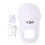 (White) Solar-Lüfter-Hut mit breiter Krempe UV-Schutz USB-Laden Rosa 1