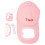 (Pink) Cappello Ventilatore Solare UV USB Tesa Larga Rosa 1