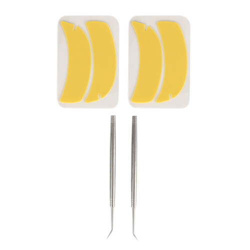 2x U-Shaped Eyelash Pads for Extension Curling