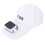 (White) Solar-Lüfter-Hut mit breiter Krempe UV-Schutz USB-Laden Rosa 3