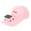 (Pink) Cappello Ventilatore Solare UV USB Tesa Larga Rosa 5