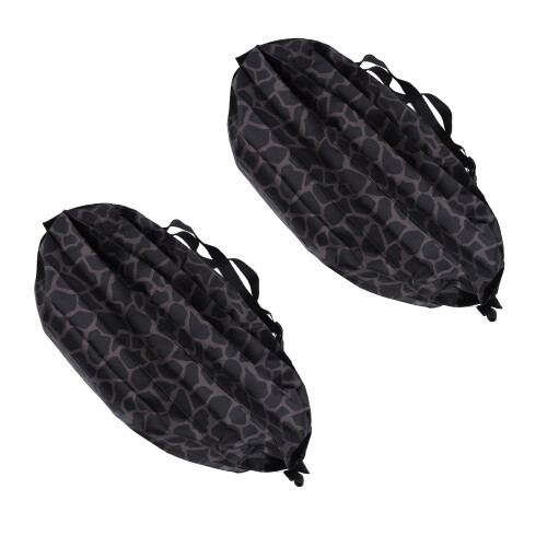 (Black) 2x Foldable Pink Nail Tool Organizer 2