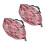 (Pink) 2x Foldable Pink Nail Tool Organizer 2