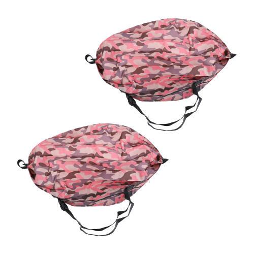(Pink) 2x Foldable Pink Nail Tool Organizer 2