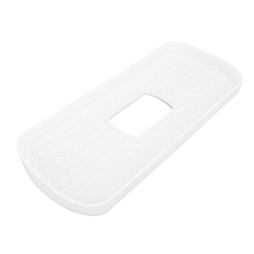 (White) Silikon-WC-Spülkasten-Ablage rutschfest grau 2