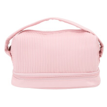 Borsa Trucco Aperta Impermeabile Doppio Strato Rosa