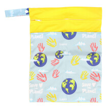 (T03) Wasserdichte Nass-/Trockentasche für Babywagen 30x40cm, 2 Fächer