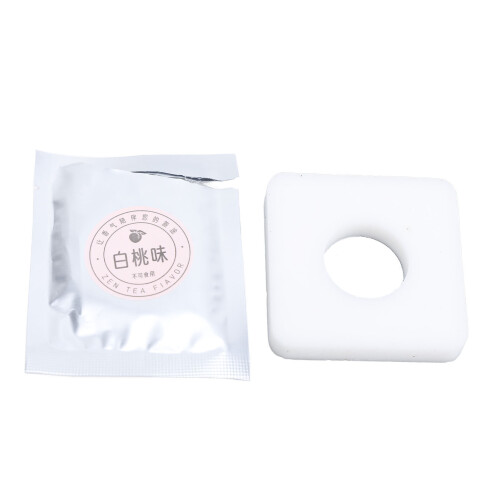 (White Peach) 2pcs White Peach Car Aromatherapy Vent Clips 1