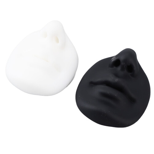 2x Tattoo Lip Piercing Practice Pad Black/White 1
