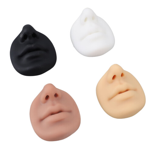 4 Stks Silicone Neus/Lip Model voor Piercing/Tattoo 2