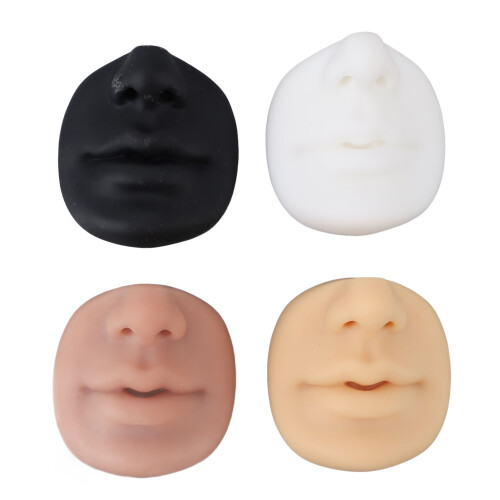 4 Stks Silicone Neus/Lip Model voor Piercing/Tattoo 1