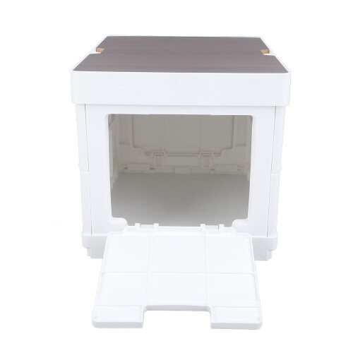 16.7L Foldable Storage Bin Multifunctional Organizer with Lid 1