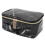 Large Waterproof Marble PU Leather Toiletry Bag Black 2