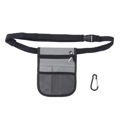 (Grey) Grijs waterdicht nurse pouch met mesh