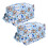 (B25) 2 Stück Cartoon-Windelbeutel 3D wasserdicht mit Griff 2