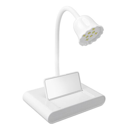 UV LED Nagellamp 20W 360 Verstelbare Spiegel 60S Timer Wit 1