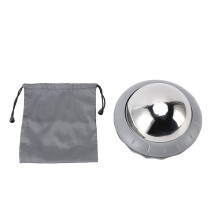 Eis-Massage-Rolle Edelstahl Grau/Schwarz