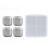 4 st. roestvrijstalen whiskey stones 1