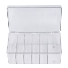 6-Compartment Dust-Proof Lash Extension Organizer