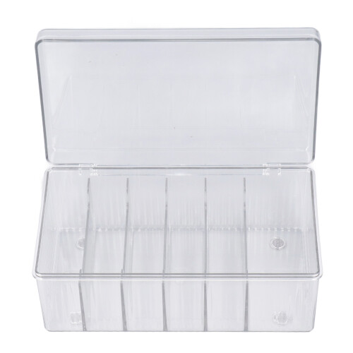 6-Compartment Dust-Proof Lash Extension Organizer