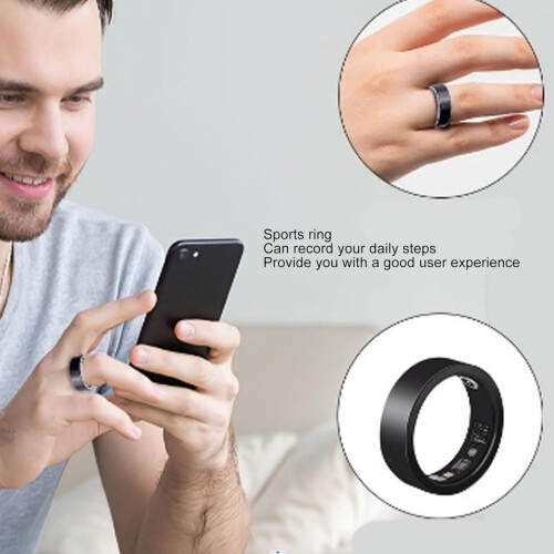 Smart Ring Fitness Tracker IPX8 Waterproof 350mAh