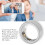 Smart Ring Fitness Tracker IPX8 Waterproof 350mAh 5