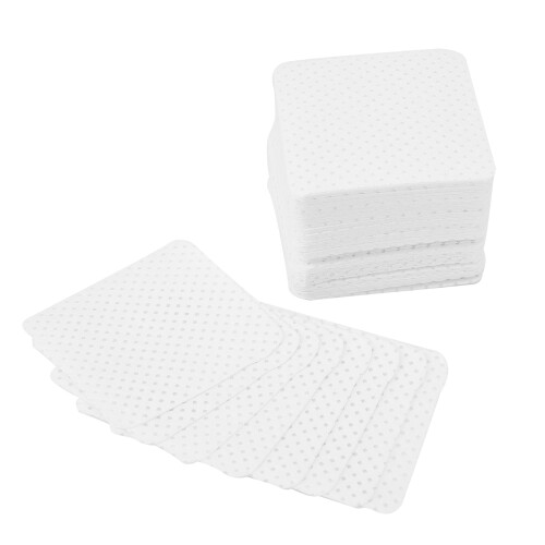 (White) 500PCS Soft White Square Nail Glue Cleaning Pads 2
