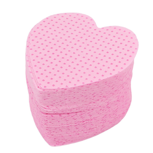 500 Pad Cotone Rosa Pulizia Colla Unghie 1