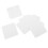 (White) 500PCS Soft White Square Nail Glue Cleaning Pads 4