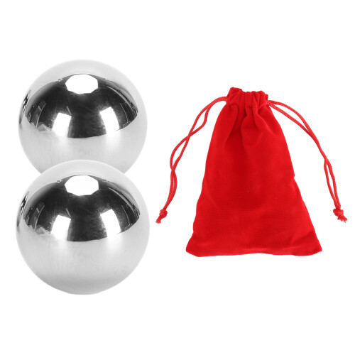 1 Pair 3.5cm Stainless Steel Baoding Balls