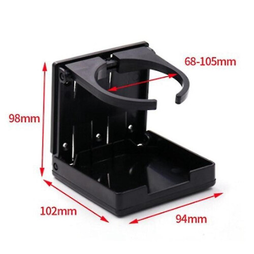 (BK) Car Drinks H Izer Adjable Folding Drink H Mount Car Door Backseat Car Styling - Drinks Hs 2