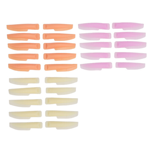15 Pairs Reusable Silicone Lash Curler Pads 2