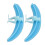 (Blue) Wimper Separator Tool, Wasbaar Silicone Basis, Blauw 4