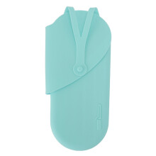 (Blue) Tappetino Silicone Resistente Calore Custodia Ferro Capelli Blu