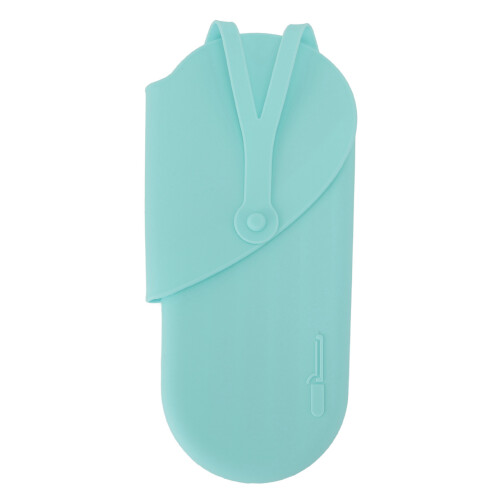 (Blue) Tappetino Silicone Resistente Calore Custodia Ferro Capelli Blu