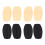 4 Pairs Silicone Bra Pads Non Slip Black/Skin 1