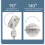 Floor Fan with Night Light 5 Speeds Timer Auto Oscillation Remote 4
