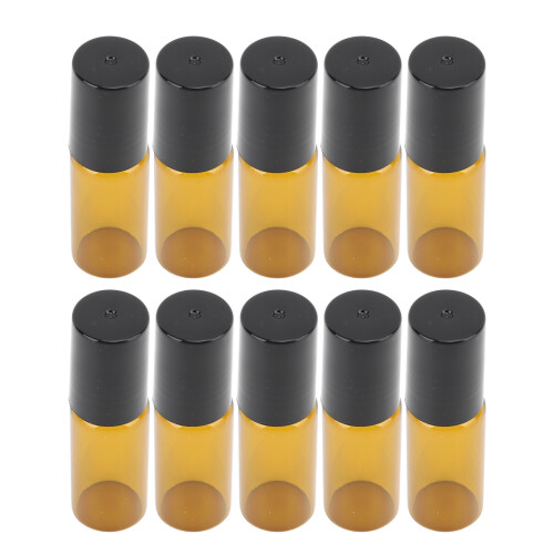 10pcs 5ml Empty Essential Oil Bottles Stainless Steel Roller 1