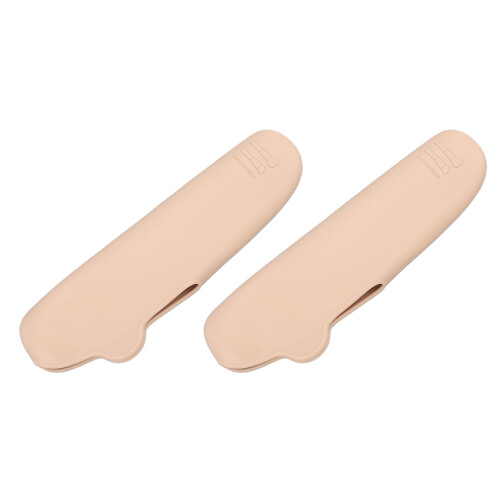 (Brown) 2x Silikon-Make-up-Pinselhalter Braun 2