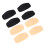 4 Pairs Silicone Bra Pads Non Slip Black/Skin 4