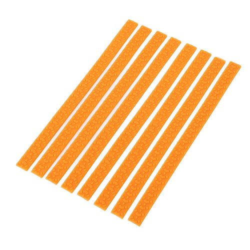 (Orange) 8x Gepäckradabdeckungen Silikon wasserdicht orange 2