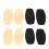 4 Pairs Silicone Bra Pads Non Slip Black/Skin 5