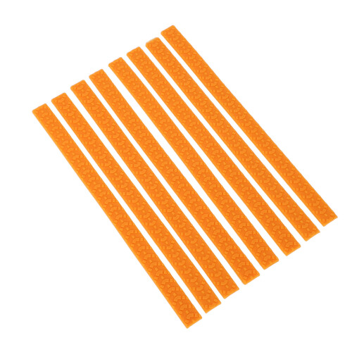 (Orange) 8x Gepäckradabdeckungen Silikon wasserdicht orange 1