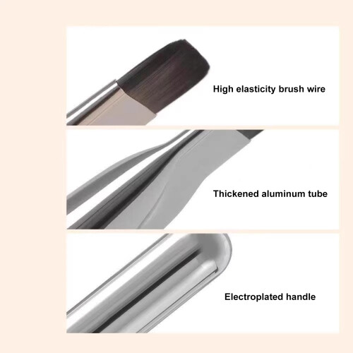 Platte Foundation Kwast Zachte Borstels Make-up 1