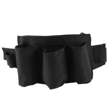 (Black) Werkzeuggurt Tasche Wasserdicht 3 Fächer Elektriker Schwarz