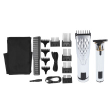 Oplaadbaar haartrimmerkit met LED-display en 9 kammen