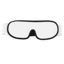 (White) 3D Slaapmasker Lichtdicht Ademend Memory Foam Zwart