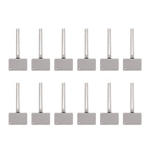 12x Edelstahl-Zahnpastaspender ergonomisch